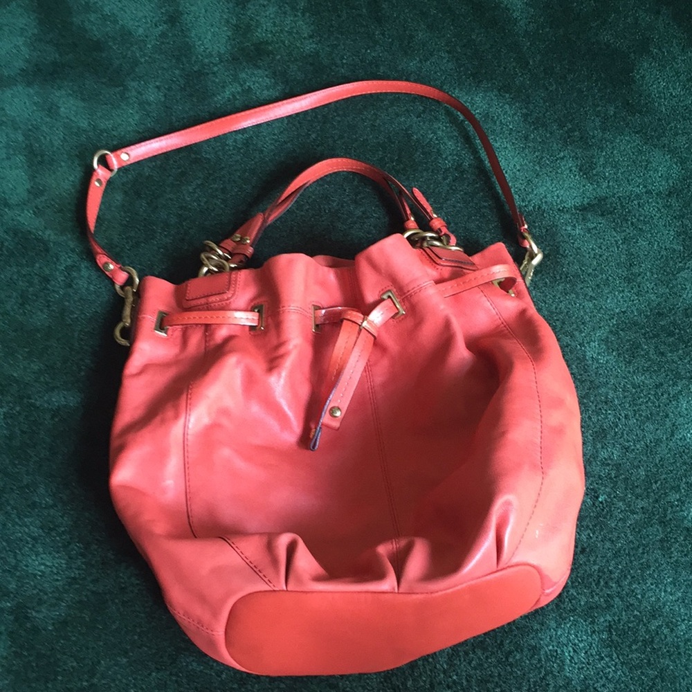 Coral Coach Bag